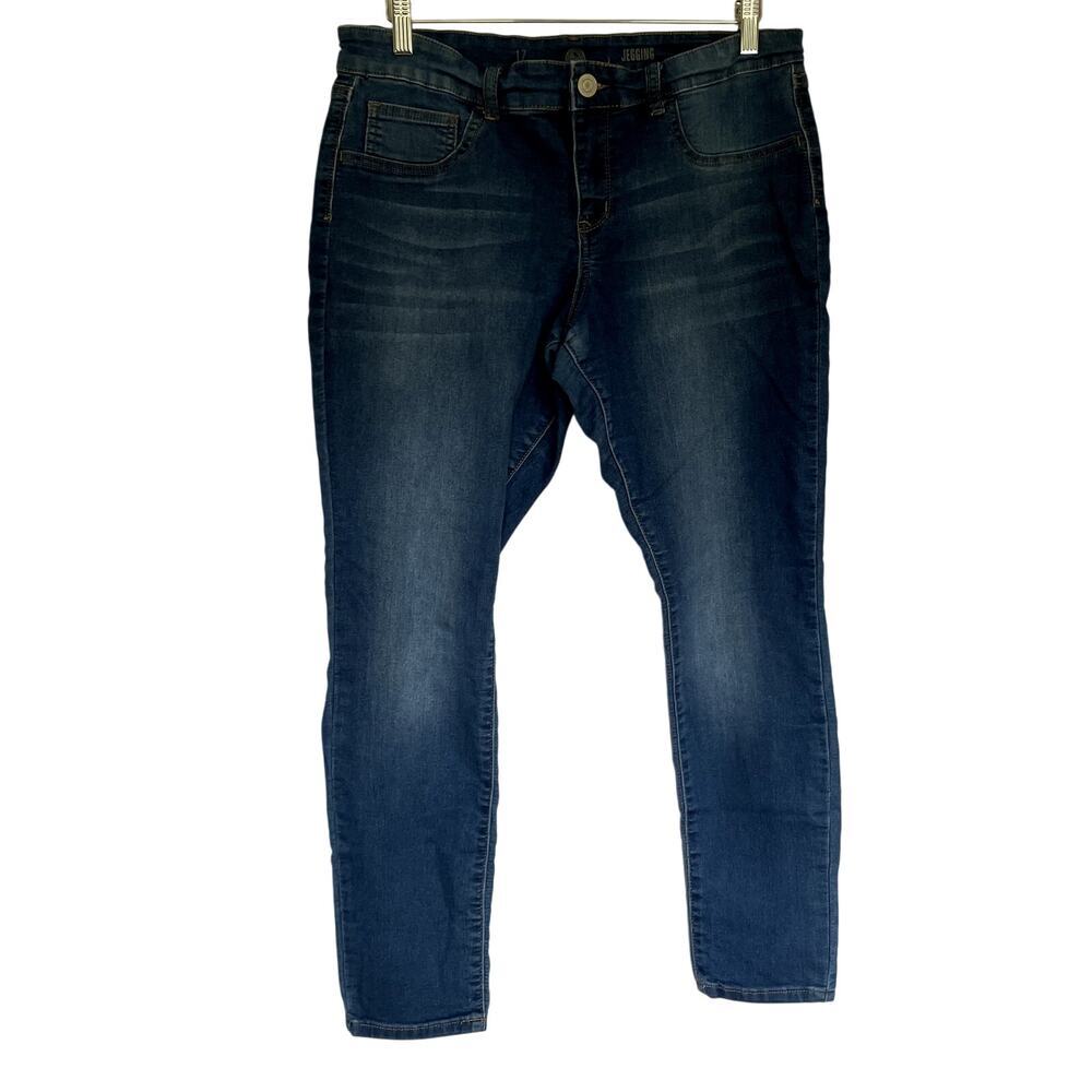 So Jegging juniors size 17 cotton medium wash blue‎ jeans mid rise slim pants